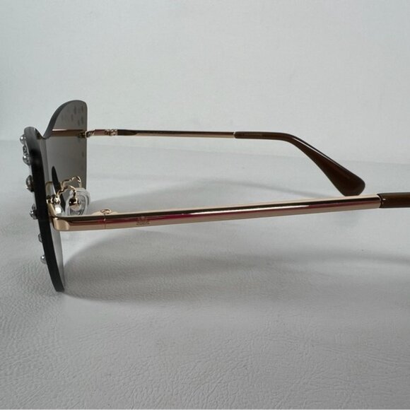 NWT Lele Sadoughi Downtown Metal Cat‎ Eye Dusk Sunglasses Faux Pearls LSSG076DK - Picture 7 of 15